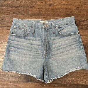 Madewell Perfect Jean Short Cutoffs Light Blue
